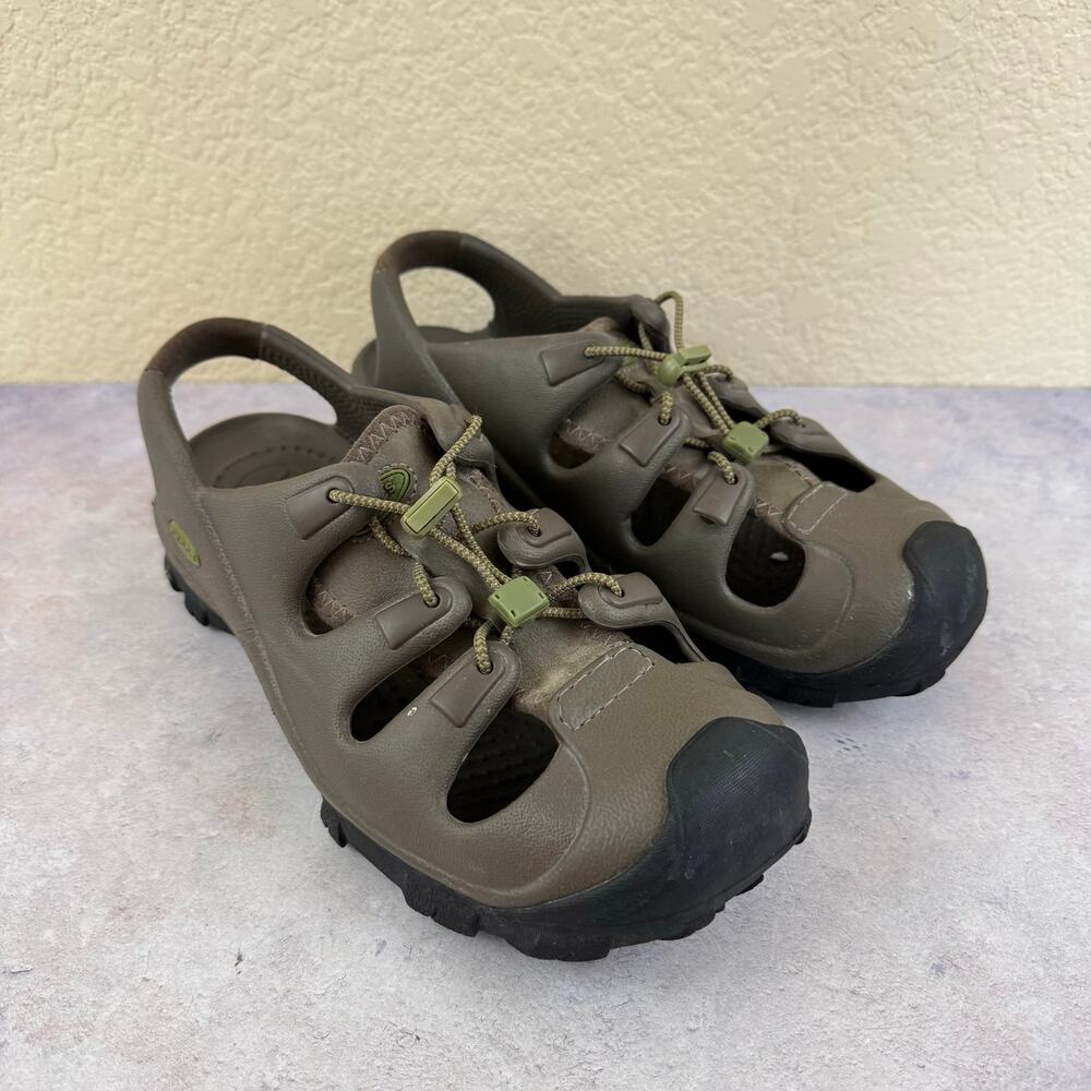 Crocs Trailbreak Hiking Sandals Womens 9 Mens 7 Green Water Shoes Closed Toe